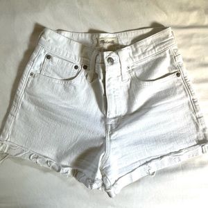 Madewell The Perfect Vintage High-Rise Jean Short - white